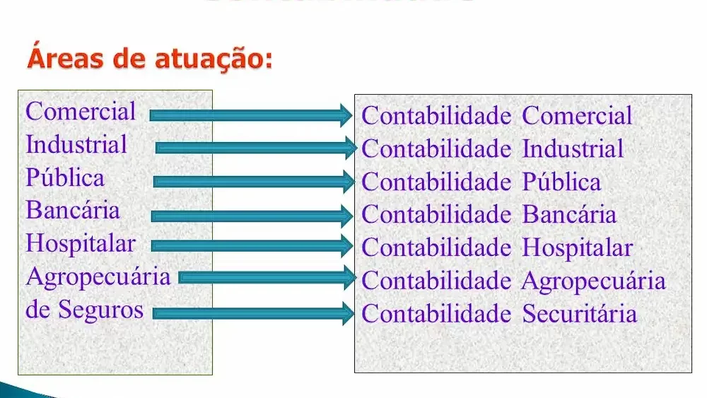 Áreas da Contabilidade